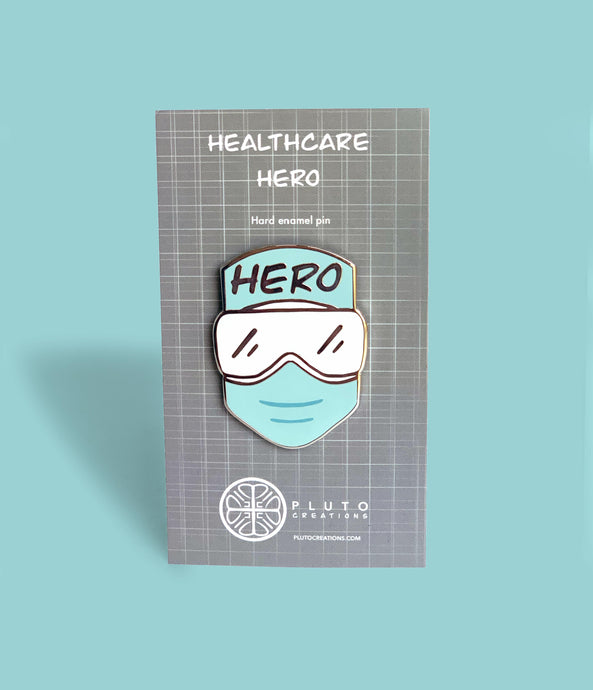 Healthcare medical hero hard enamel pin gift
