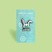 Load image into Gallery viewer, Pandemic bunny 2020 hard enamel pin 
