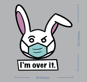 Pandemic Bunny Vinyl Sticker