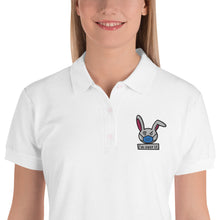 Load image into Gallery viewer, Pandemic Bunny Premium Embroidered Women&#39;s Polo Shirt
