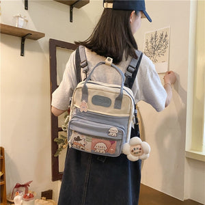Korean-Style Cute Mini Nylon Shoulder Backpacks