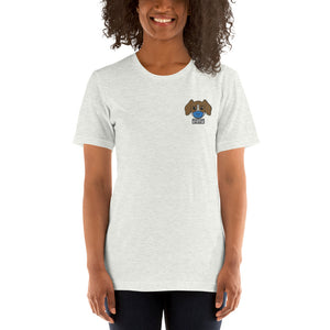 Pandemic Puppy Embroidered Short-Sleeve Unisex T-Shirt