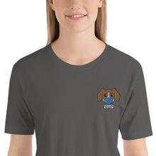Load image into Gallery viewer, Pandemic Puppy Embroidered Short-Sleeve Unisex T-Shirt
