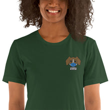 Load image into Gallery viewer, Pandemic Puppy Embroidered Short-Sleeve Unisex T-Shirt
